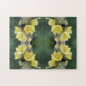 Käfer auf Wild-Mullein-Blume Abstrakt Puzzle (Horizontal)