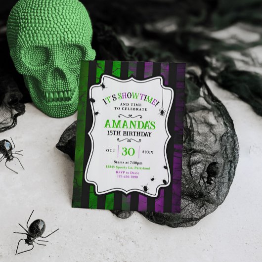 Käfer-Bug Halloween-Einladung, Macabre Einladung