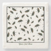 Käfer-Bug-Stone-Untersetzer - Personalisierte Opti Steinuntersetzer (Vorderseite)