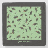 Käfer-Bug-Stone-Untersetzer Steinuntersetzer (Vorderseite)