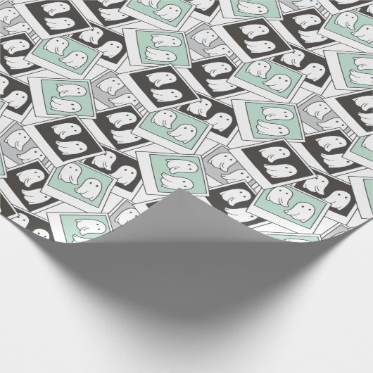 Käfer | Chibi Lydia Ghost Fotografie Geschenkpapier (Ecke)