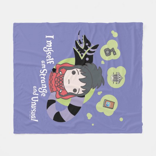 Käfer | Chibi Lydia "Seltsam und ungewöhnlich" Fleecedecke (Vorderseite (Horizontal))