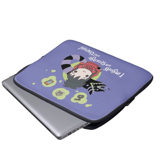 Käfer | Chibi Lydia "Seltsam und ungewöhnlich" Laptopschutzhülle (Vorne Knopf)