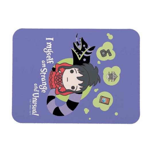 Käfer | Chibi Lydia "Seltsam und ungewöhnlich" Magnet (Horizontal)