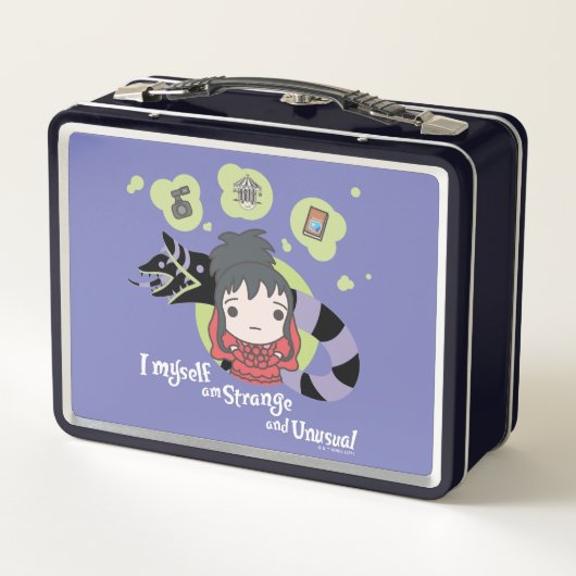 Käfer | Chibi Lydia "Seltsam und ungewöhnlich" Metall Brotdose (Rückseite)