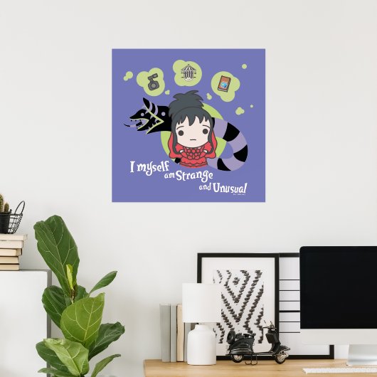 Käfer | Chibi Lydia "Seltsam und ungewöhnlich" Poster (Heimbüro)