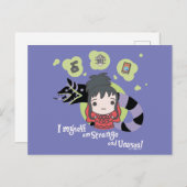 Käfer | Chibi Lydia "Seltsam und ungewöhnlich" Postkarte (Vorne/Hinten)