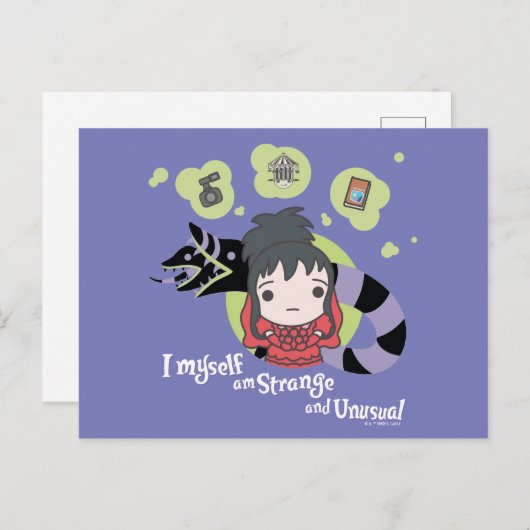 Käfer | Chibi Lydia "Seltsam und ungewöhnlich" Postkarte (Vorne/Hinten)