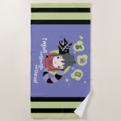 Käfer | Chibi Lydia "Seltsam und ungewöhnlich" Strandtuch (Vorderseite)