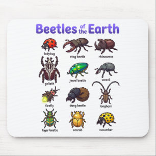 Käfer der Erde Süße Kawaii Insekten T-Shirt Mousepad
