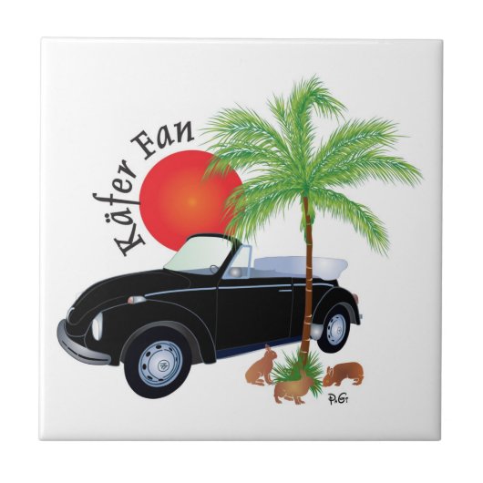 Käfer Fan Fliese (Vorderseite)