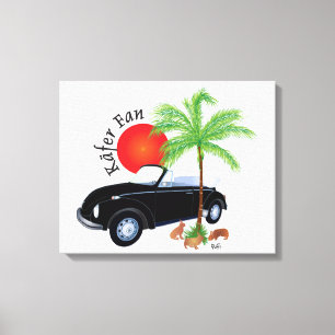 Käfer Fan Leinwanddruck