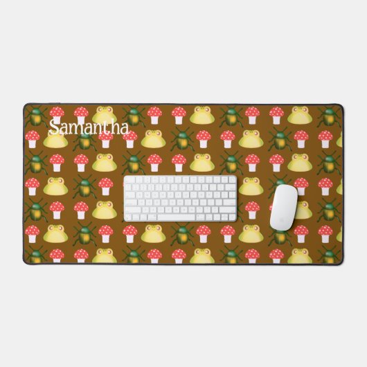 Käfer, Frosch und Pilz Schreibtischunterlage (Tastatur & Maus)