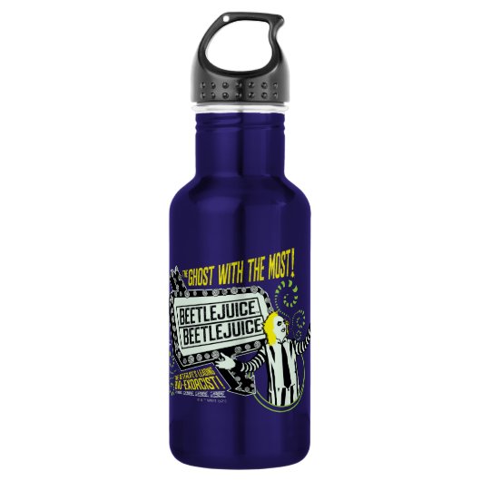 Käfer | "Geist mit dem Besten" Marquee Edelstahlflasche (Vorderseite)