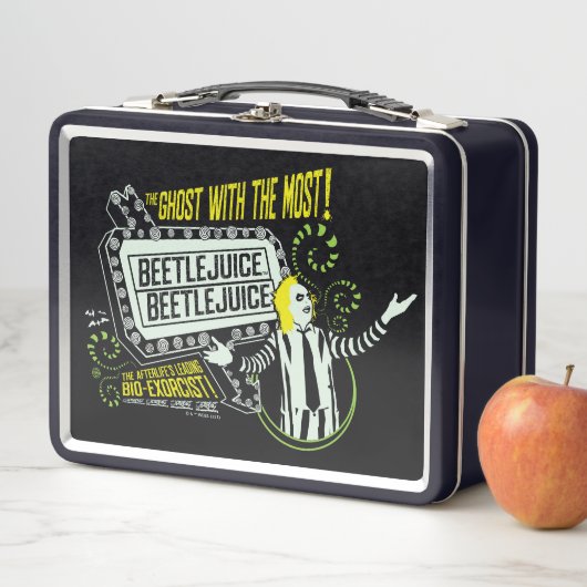 Käfer | "Geist mit dem Besten" Marquee Metall Brotdose (Beispiel)