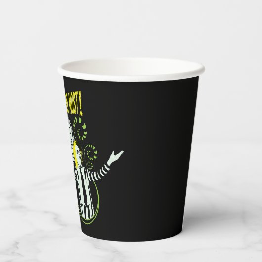 Käfer | "Geist mit dem Besten" Marquee Pappbecher (Rückseite)