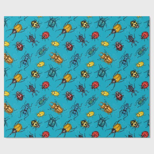 Käfer Geschenkpapier (Flach)