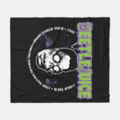 Käfer | Harry the Hunter Shrunken Head Fleecedecke (Vorderseite (Horizontal))