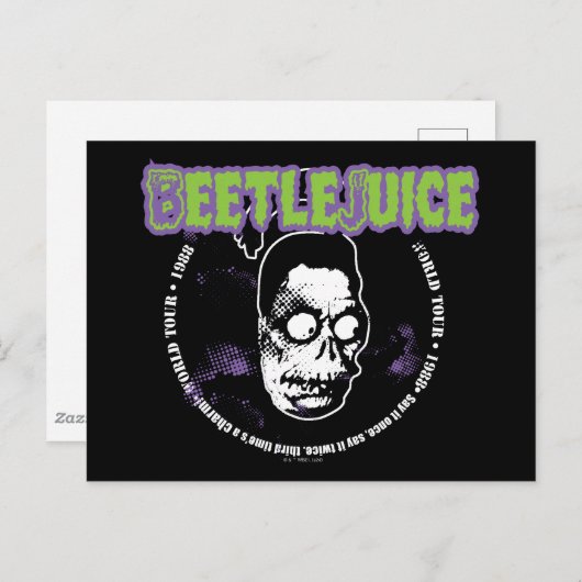 Käfer | Harry the Hunter Shrunken Head Postkarte (Vorne/Hinten)