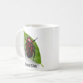 Käfer in Blättern, Insekten Kaffeetasse (Vorderseite Links)