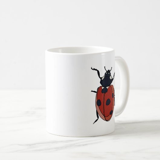 Käfer Insect Ladybug Käfer Kaffeetasse (VorderseiteRechts)
