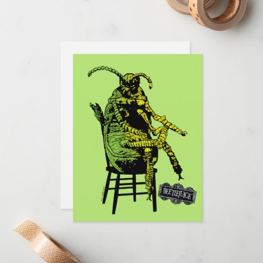 Käfer | Käfer im Vorsitz Mitteilungskarte (Vorderseite/Rückseite Beispiel)