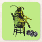 Käfer | Käfer im Vorsitz Rechteckiger Pappuntersetzer (Vorderseite)