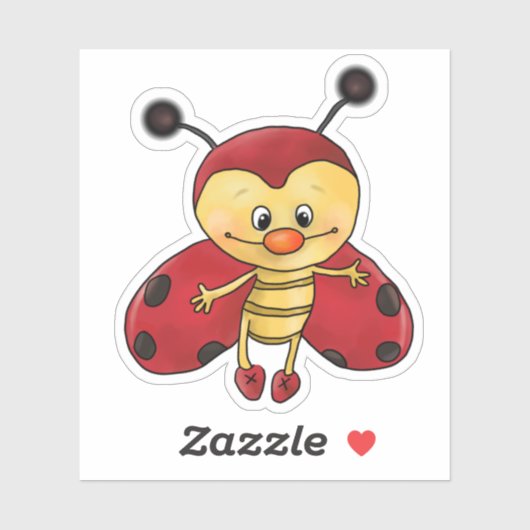 Käfer Karlchen Aufkleber (Blatt)