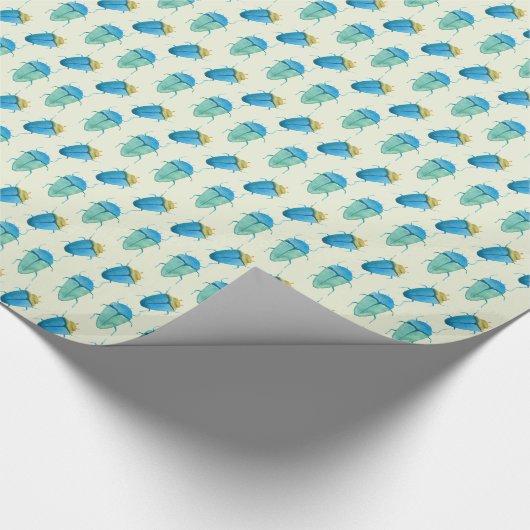 Käfer-Lebewesen-Druck Geschenkpapier (Ecke)