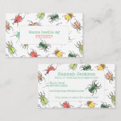 Käfer Lovebugs Kinder-Rufkarte Telefonnummerkarte (Vorne/Hinten)