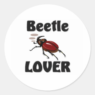Käfer Lover Runder Aufkleber