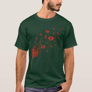 Käfer Löwenzahn Geschenk Tier Motiv Marienkäfer vi T-Shirt