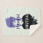 Käfer | Lydia "Seltsam und ungewöhnlich" Grafik Sherpadecke (Vorderseite (Horizontal))