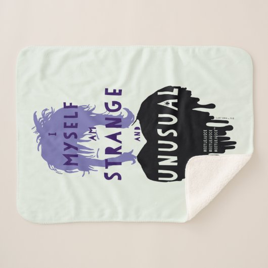 Käfer | Lydia "Seltsam und ungewöhnlich" Grafik Sherpadecke (Vorderseite (Horizontal))