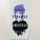 Käfer | Lydia "Seltsam und ungewöhnlich" Grafik Strandtuch (Vorderseite)