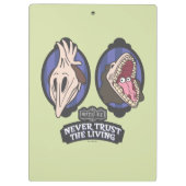 Käfer | Maitlands "Vertraue niemals dem Leben" Klemmbrett (Rückseite)