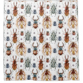 Käfer mehrfarbiger Duschvorhang (Vorderseite)