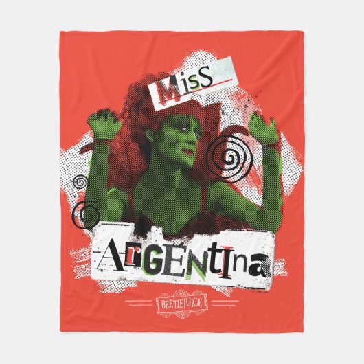 Käfer | Miss Argentinien Fleecedecke (Vorderseite)