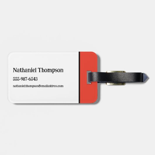 Käfer | Miss Argentinien Gepäckanhänger (Rückseite horizontal)