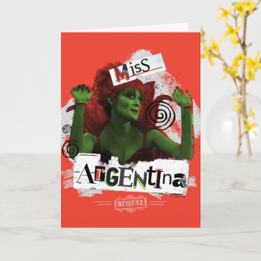 Käfer | Miss Argentinien Karte (Gelbe Blume)