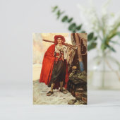 Käfer mit einer Riffe Postkarte (Stehend Vorderseite)