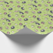 Käfer | Niedliches Chibi Toss Pattern Geschenkpapier (Ecke)