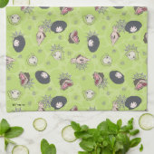 Käfer | Niedliches Chibi Toss Pattern Geschirrtuch (Gefaltet)