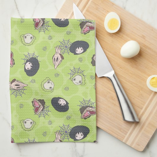 Käfer | Niedliches Chibi Toss Pattern Geschirrtuch (Viertel Falte)