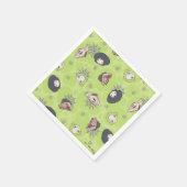 Käfer | Niedliches Chibi Toss Pattern Serviette (Ecke)