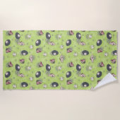 Käfer | Niedliches Chibi Toss Pattern Strandtuch (Vorderseite)