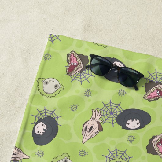 Käfer | Niedliches Chibi Toss Pattern Strandtuch (Beispiel)