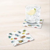 Käfer Rechteckiger Pappuntersetzer (Vor Ort)