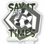 Käfer | Sagen Sie es dreimal Aufkleber (Vorderseite)