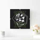 Käfer | Sagen Sie es dreimal Quadratische Wanduhr (Zuhause)